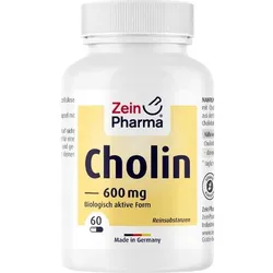 CHOLIN 600 mg rein aus Bitartrat veg.Kapseln 60 St