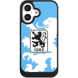 Nivocase Hülle für Apple iPhone 16 Handyhülle NIVOcore Case Schwarz Offizielles Lizenzprodukt TSV 1860 (Apple iPhone 16), Smartphone Hülle, Schwarz