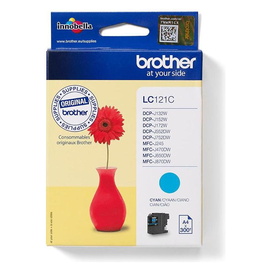 Brother Ink Cyan, 8mlStandard capacity (LC-121C)