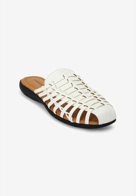 Women's The Wendy Slip On Mule by Comfortview in White (Size 8 1/2 M)