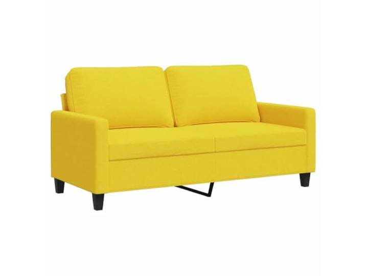 vidaXL 2-Sitzer-Sofa Hellgelb 140 cm Stoff