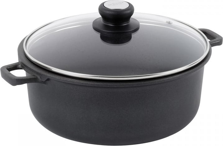 De Buyer Choc Extreme braadpan met glazen deksel, 24 cm, geschikt voor inductie