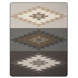 Biederlack Wohn- und Kuscheldecke 'Pure Ethno' 150 x 200 cm Natur