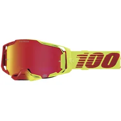 100%, Unisex, Sportbrille, Armega HIPER Goggle Solaris - Mirror Red (Gelb, Red, Mirror Red), Rot, Gelb