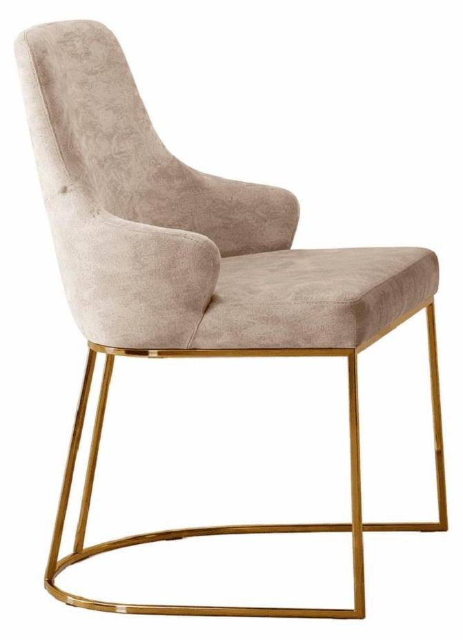 JVmoebel Stoel beige moderne stijl