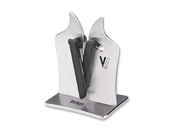 Vulkanus Unisex – Erwachsene Messerschärfer Professional G2 Schärfgerät, silber, One Size