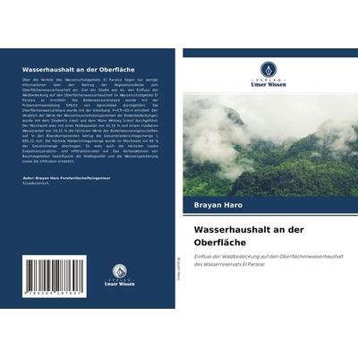 Wasserhaushalt an der Oberfläche, Taschenbuch von Brayan Haro, Verlag Unser Wissen, 978-620-4-28760-7
