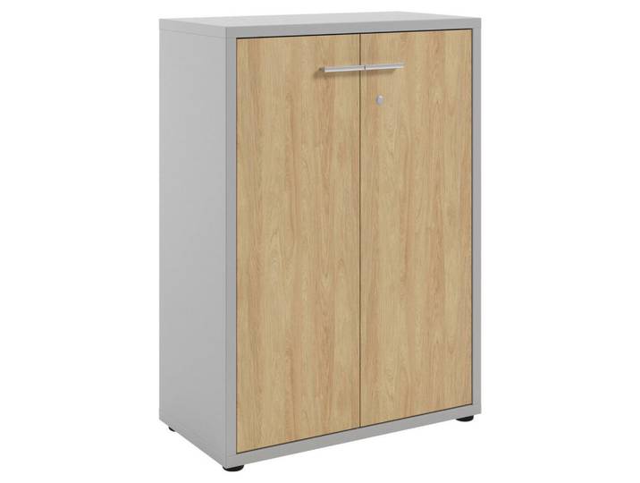 Novel Kommode Texas, Hellgrau, Hickory, Kunststoff, 2 Fächer, 78.1x110x40 cm, Beimöbel erhältlich, Wohnzimmer, Kommoden & Sideboards, Kommoden