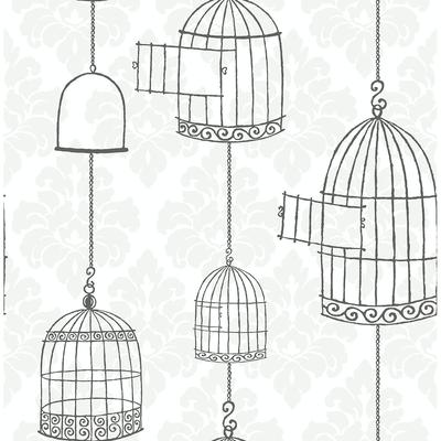 Seabrook Designs Birds Set Free Unpasted Wallpaper