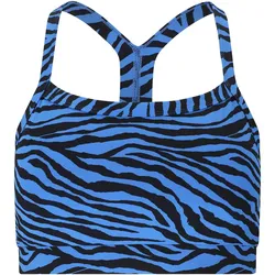 Athlecia Larissa V2 Low Support Printed Sport-BH Damen P3910 - blue zebra XL