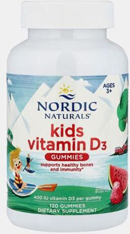NORDIC NATURALS KIDS VITAMIN D3 120 GOMAS