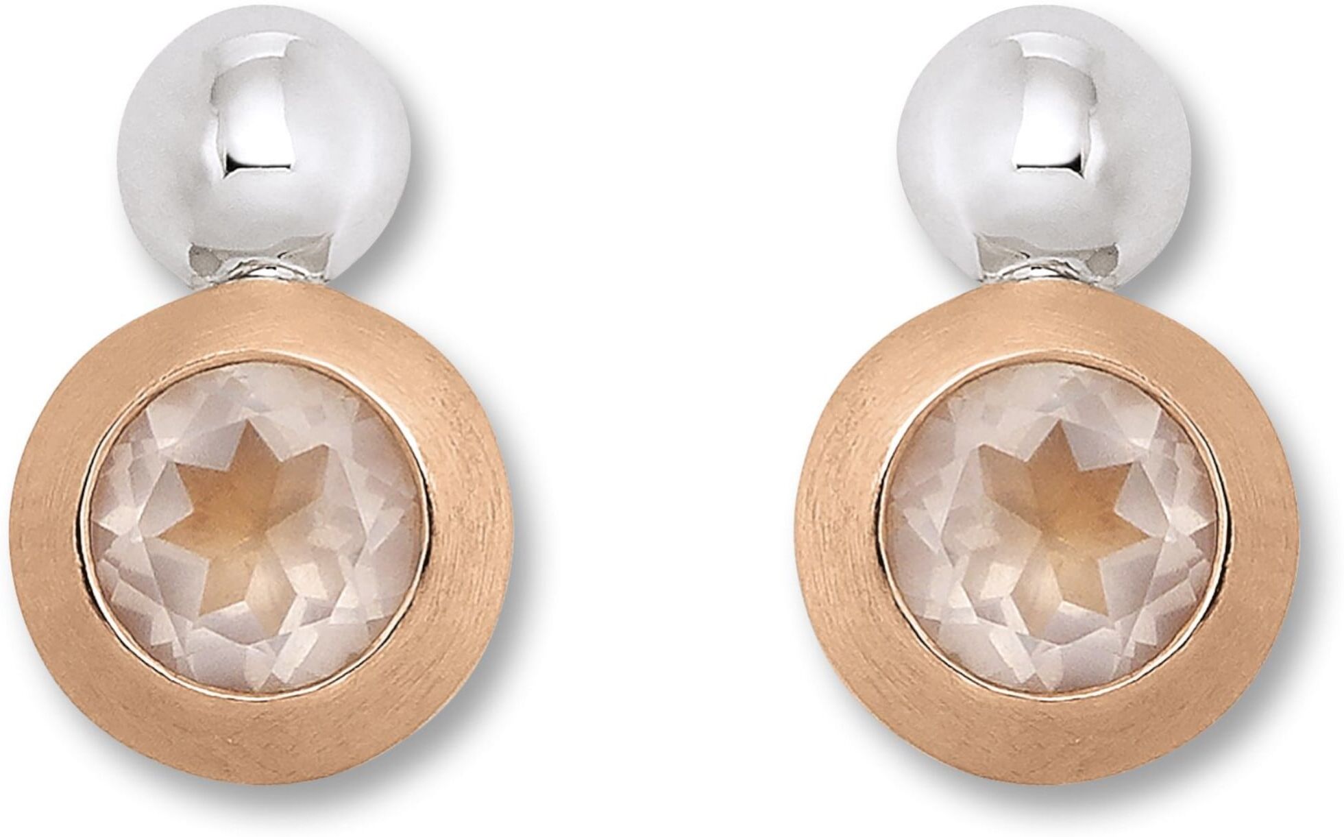 Paar Ohrstecker ONE ELEMENT "Rosenquarz Ohrringe Ohrstecker aus 925 Silber", silber, Ohrringe, Damen, Damen, Silber 925 (Sterlingsilber), Zart funkelnde Details – elegant & vielseitig kombinierbar