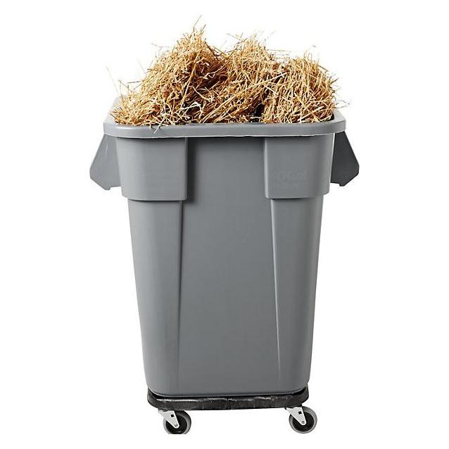 Rubbermaid Brute-Container aus Polyethylen, eckig, 105 l (105 l) (FG353600 GRAY)