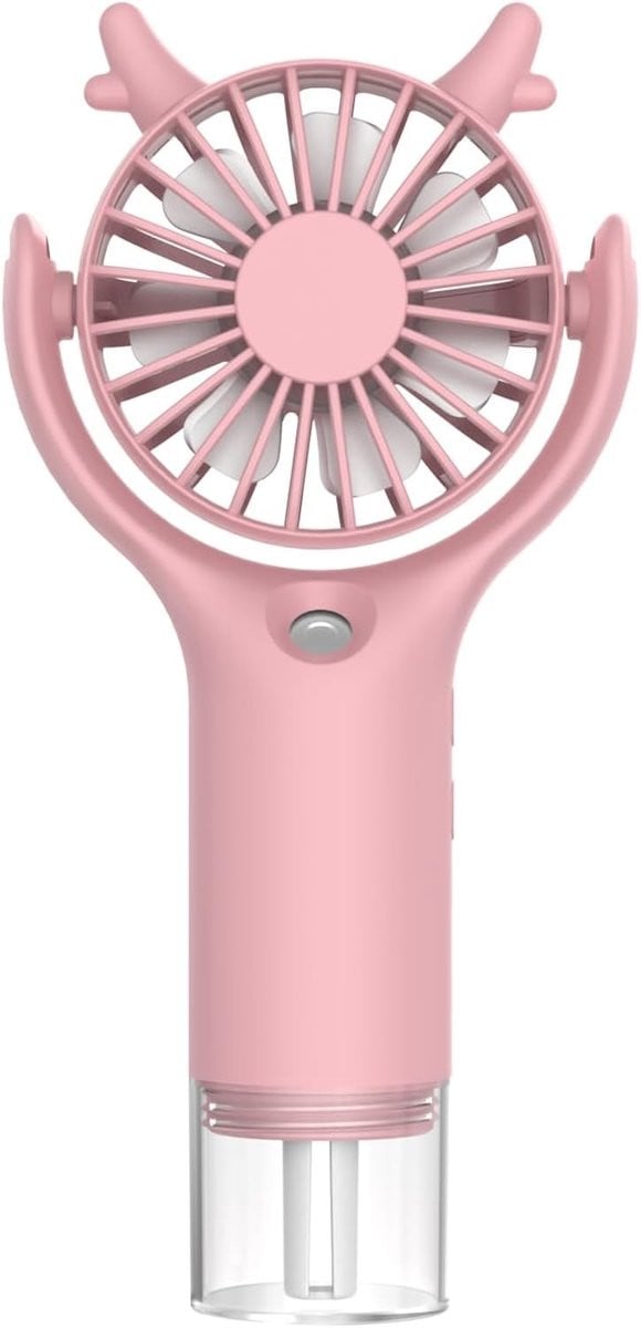 SnelShoppen Draagbare Sproeier Mini-Ventilator - Oplaadbaar USB - Geel