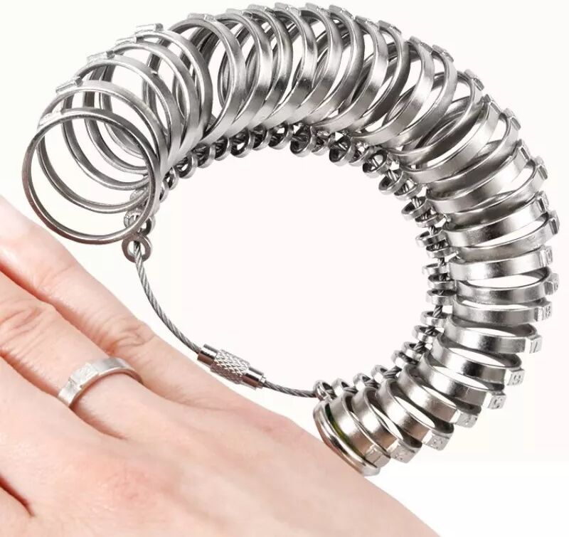 INF Ringmaß mit 33 Größen Edelstahl
