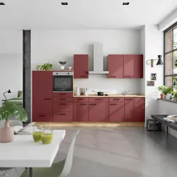 Küchenleerblock Easytouch Low o. Geräte Rot
