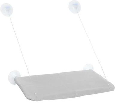 Inspired Living SunnyView Cat Window Hammock And Hanging Cat Bed gray
