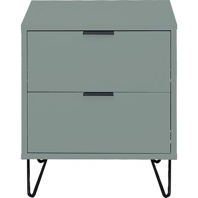 Kommode MÄUSBACHER "Bonnie", grün (pine grün matt), B:51cm H:60cm T:45cm, Holzwerkstoff, Sideboards, Kommode, Kommode mit Drahtgestell