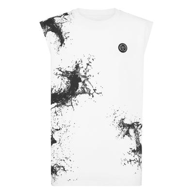 T-Shirt PLEIN SPORT "Splash", Herren, Gr. 3XL, 01, weiß, Obermaterial: 100% Baumwolle, Shirts T-Shirt