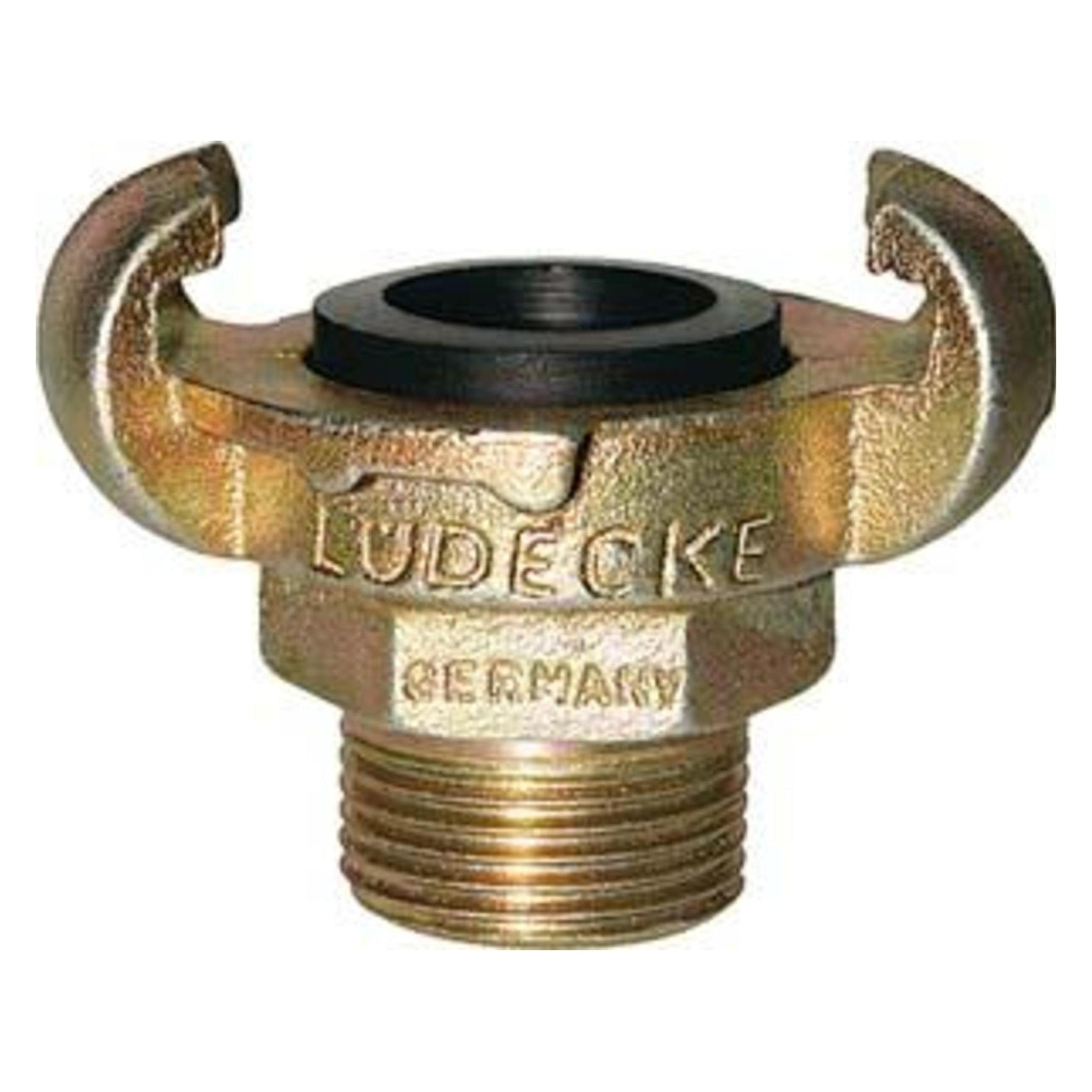 Magni Klauen-Gewindekupplung DIN 3489, Temperguss, AG 1", SW40 LÜDECKE (4064564002678)