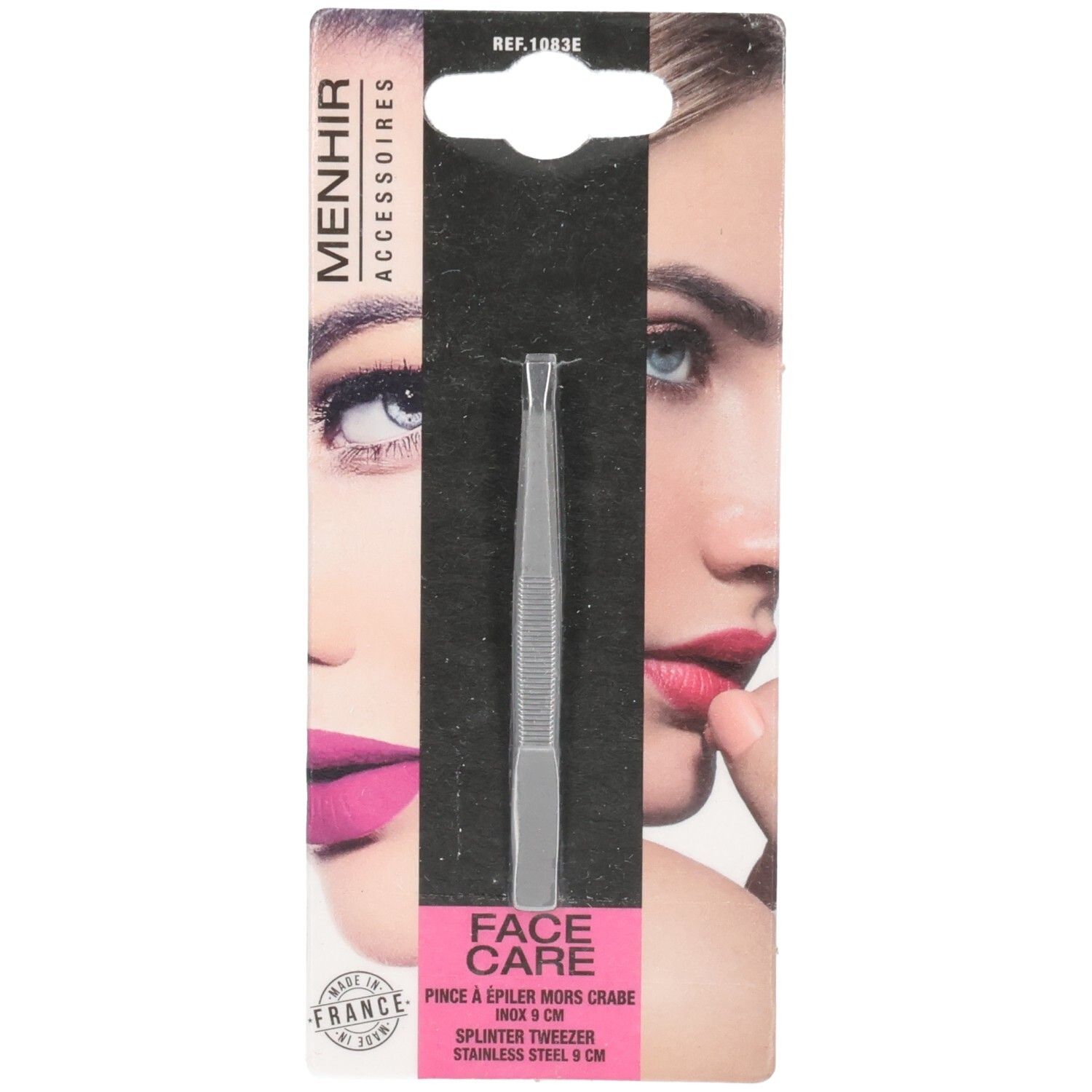 Menher Accessoires Face Care Epileerpincet Recht 9 cm 1 St Pinzette