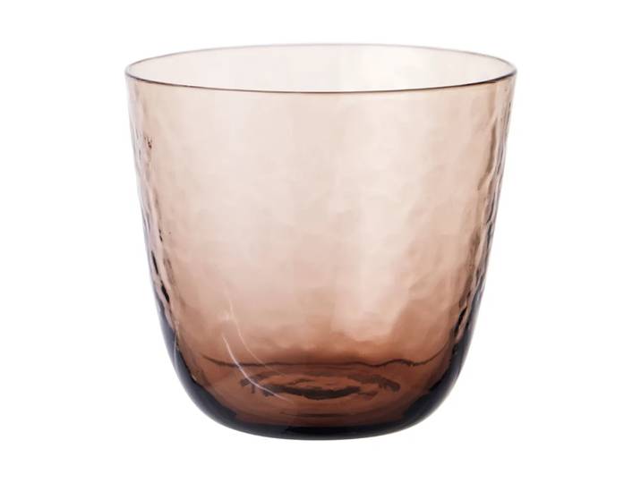 Broste Copenhagen Tumbler Hammered 15 cl Marron