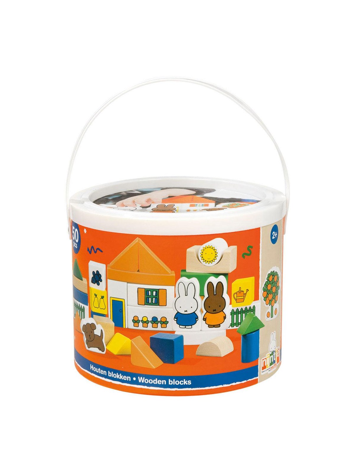 Bambolino Toys Block barrel Wood Nijntje 50 pcs.