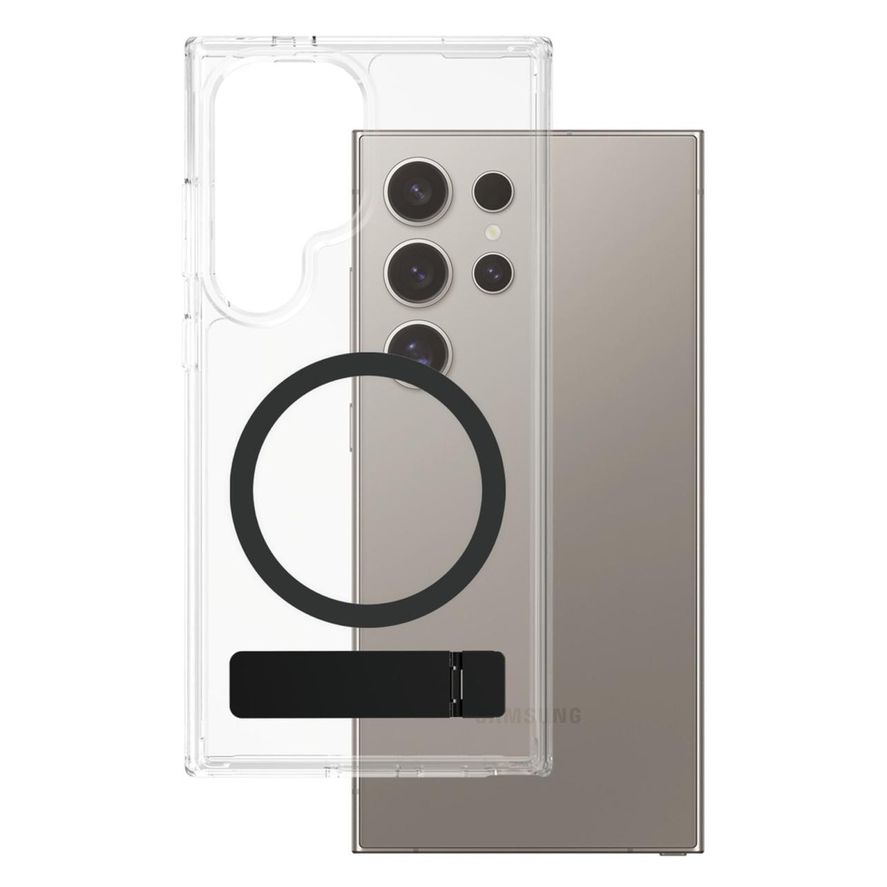 PanzerGlass CARE Feature Case Clear w. Kickstand & Qi (Samsung Galaxy S25 Ultra) (CRRFBKQG38488)