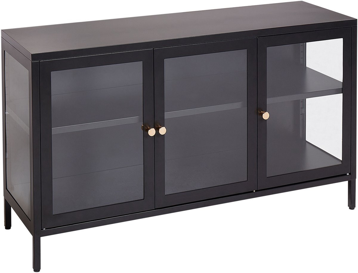 Beliani Modern Sideboard voor Woonkamer en Kantoor - Zwart