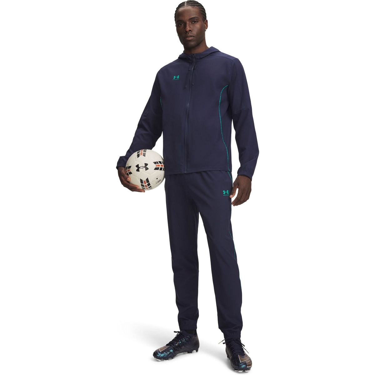 Under Armour M Ch. Pro Tracksuit blue geode green (410) S 6004054-410-SM