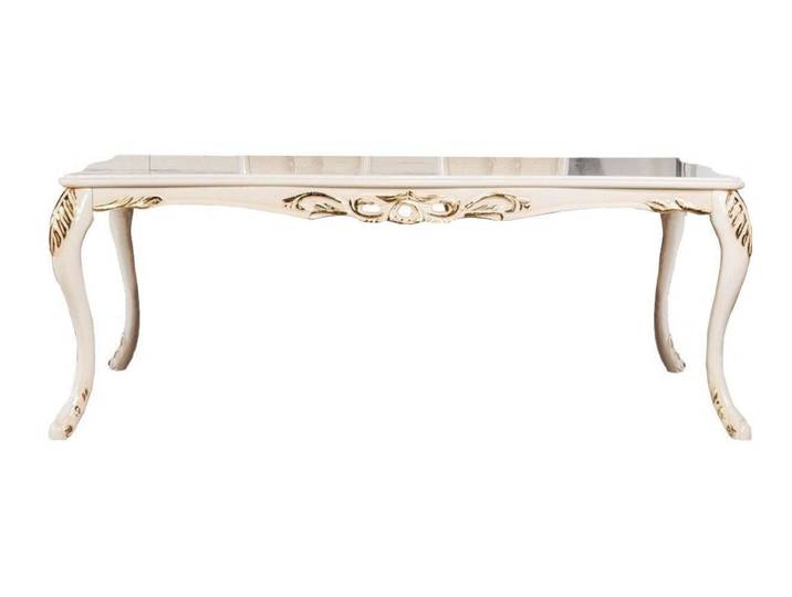 Xlmoebel Esstisch Beiger Holz Esstisch im klassischen Design für gemütliche Abende (Esstisch), Hergestellt in Europa