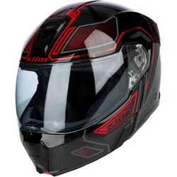 Klim GT1 Expedition Encrypted, Klapphelm - Schwarz/Rot - M