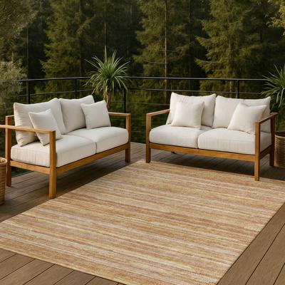 Addison Rugs Machine Washable Indoor/ Outdoor Albany Stripe Chantille Rug