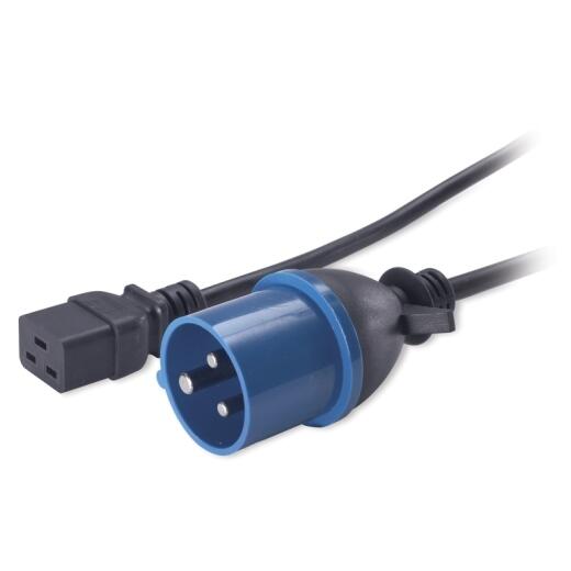 APC AP9876 Stromkabel, C19 auf IEC309 (16A), 2,4 m