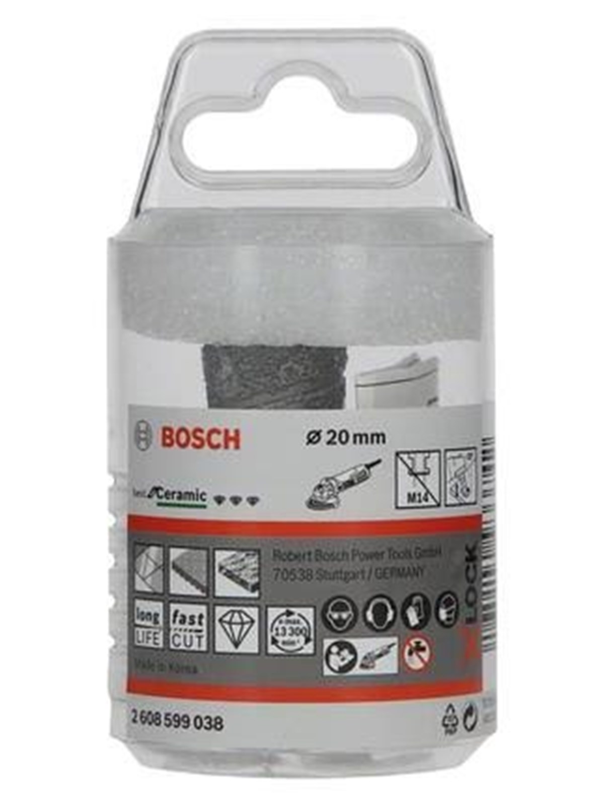 Bosch Best for Ceramic DRYspeed Milling Cutter Bit 20 mm