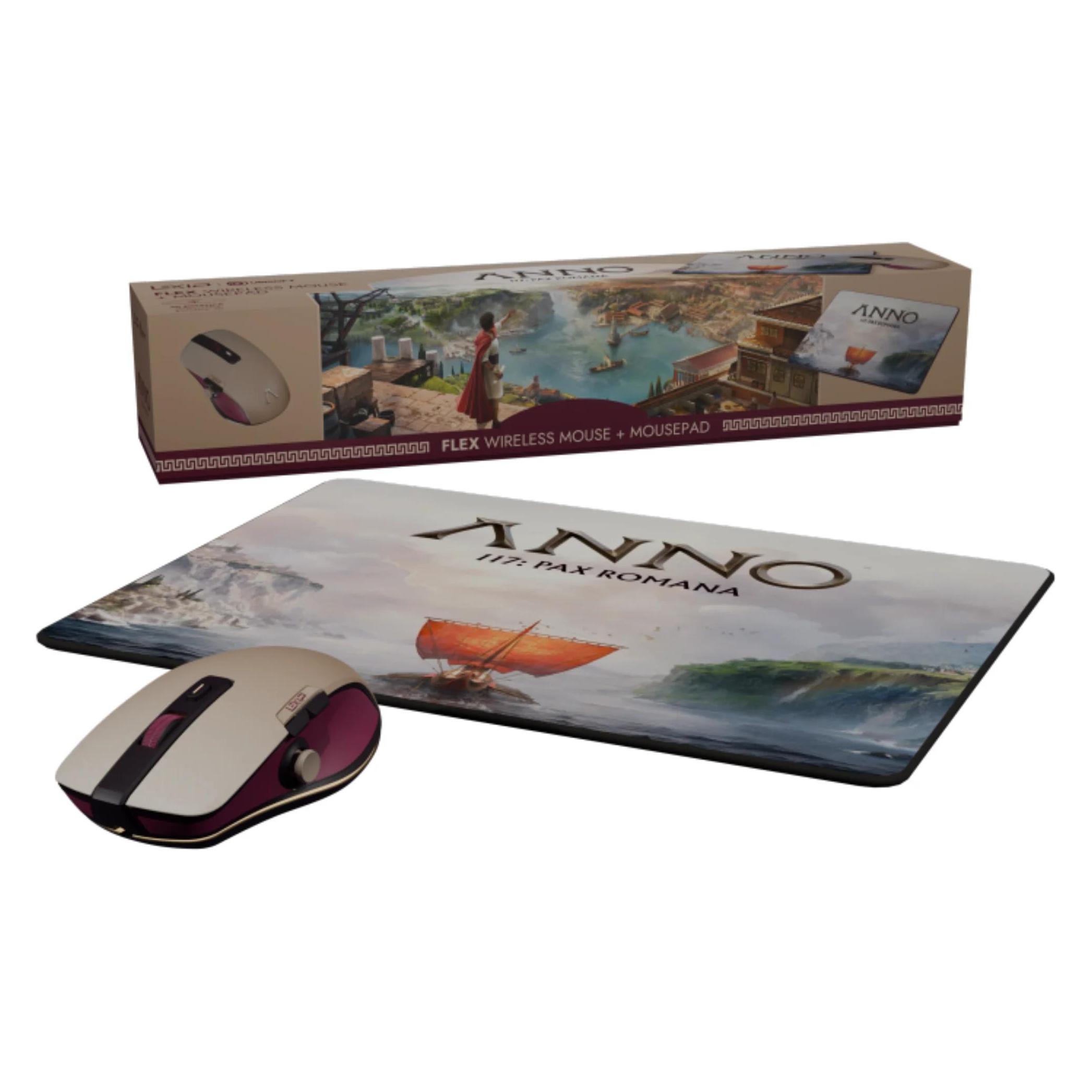 Lexip X UBISOFT ANNO 117 Bundle Flex Pro-Air Mouse + Mousepad (Kabellos) (UBXLXBOX039)