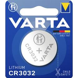 Varta Knopfzelle CR3032 3 V 1 St. 5.500 mAh Lithium LITHIUM Coin CR3032 Blister 1 6732101401