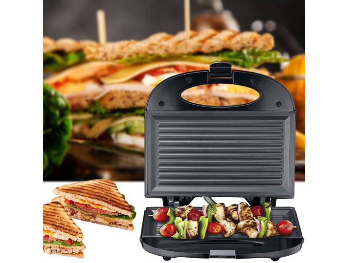 Sandwichmaker, schwarz, 750W