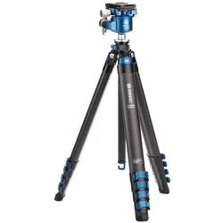Benro BlackBird TBBPROC15G36PTM Carbon Stativ Kit (Carbon), Stativ, Silber, Schwarz, Blau