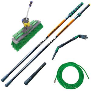 Unger Fensterreinigungsset CF12H, 11,9 m, für Glas, mit Einwascher & Teleskopstiel