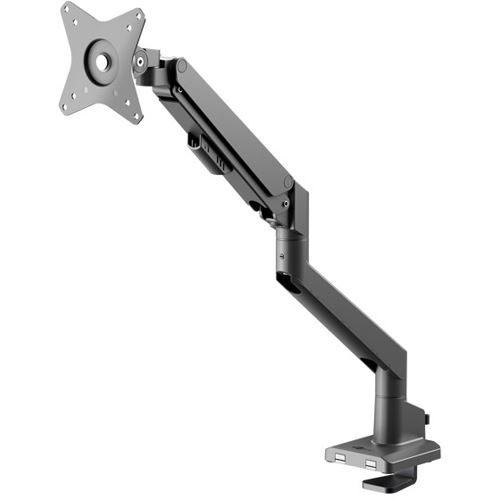 Goobay Single-Monitorhalterung mit Gasdruckfeder (schwarz, für Monitore von 17" - 32" (43 - 81cm))