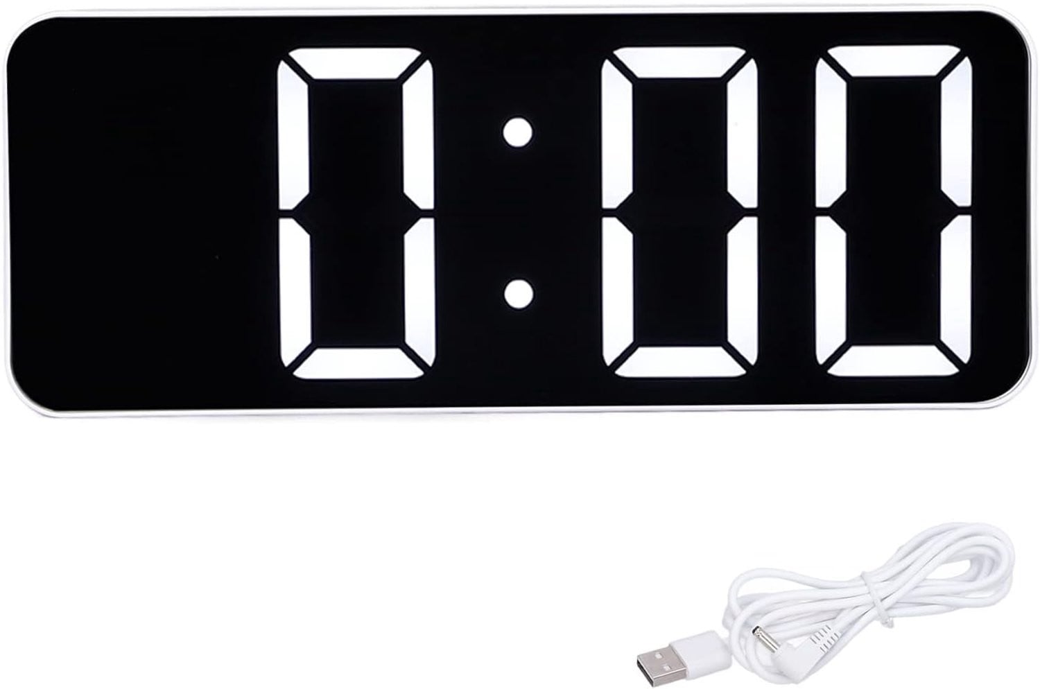 Vemera Digitale wekker en kleine analoge tafelklok - Stille batterijklok voor de slaapkamer