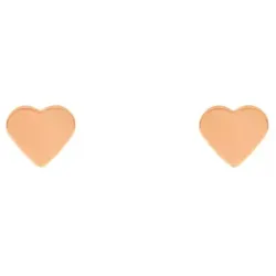 LEAF - OHRSSTECKER MINI HERZ - rosegold