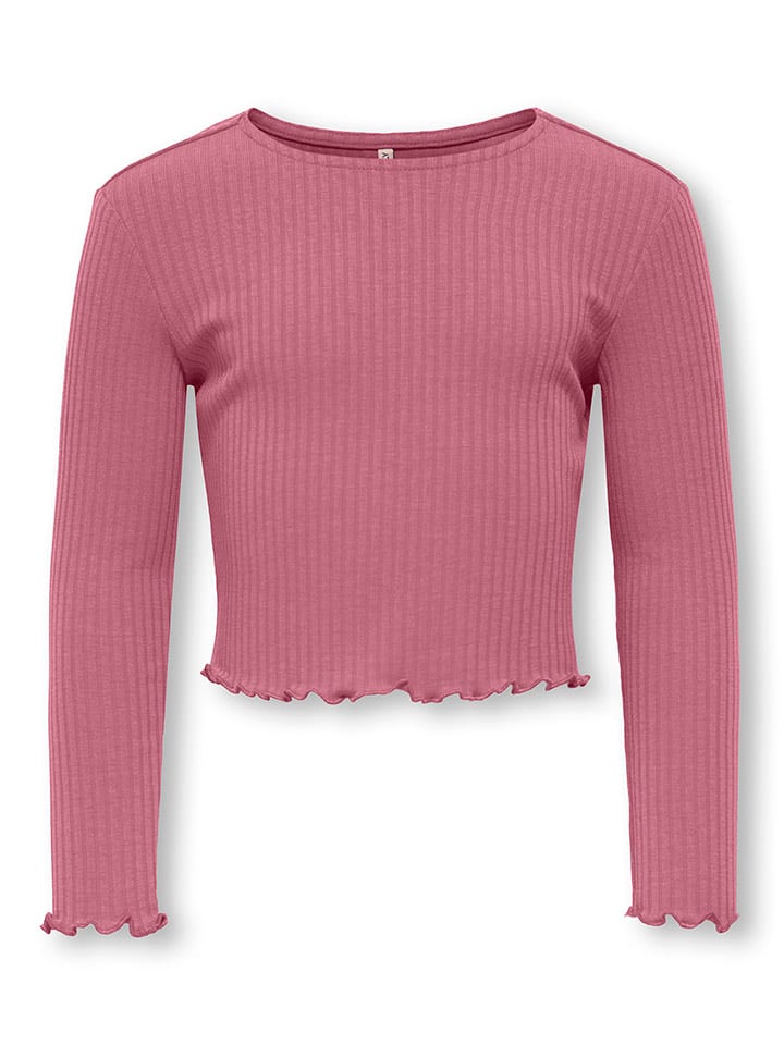 KIDS ONLY Longsleeve "Tella Life" in Rosa - 98