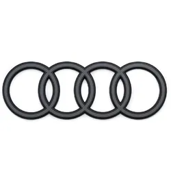 Audi Ringe Logo Emblem schwarz glänzend Q4 / e-tron GT 4J3071802