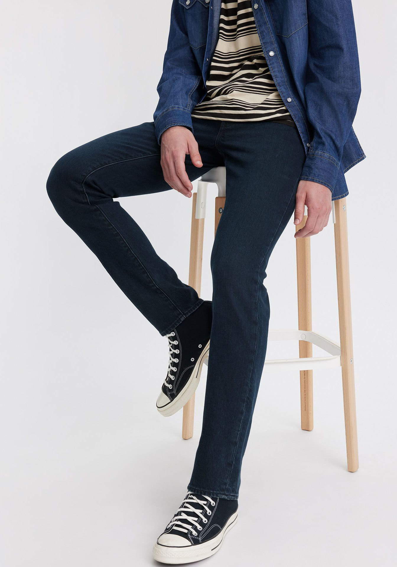 Slim-fit-Jeans LEVI'S "511 SLIM", Herren, Gr. 29, Länge 30, blau (master of none), Denim/Jeans, Obermaterial: 67% Baumwolle, 32% Lyocell, 1% Elasthan, slim fit lang, Jeans Slim-fit-Jeans, mit Stretch master of none 29, Länge 30