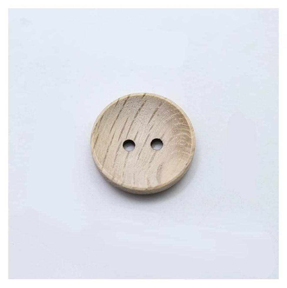 Dripio 20 houten knopen, rond, met 4 gaten, 15/18 mm, voor knutselwerk