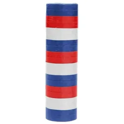 1 Rolle Papier Luftschlangen blau weiß rot | schwer entflammbar