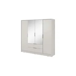 Drehtürenschrank 206 cm breit  ¦ beige ¦ Maße (cm): B: 206 H: 200