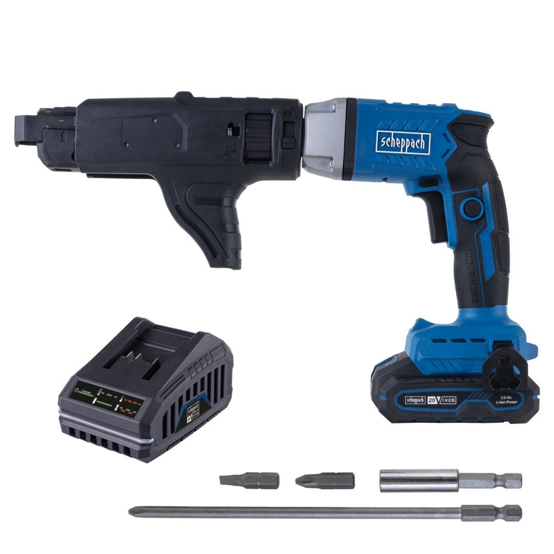 Scheppach BC-DWD400MS-X Gipsplaatschroefmachine 20 V 30 Nm (Set S)